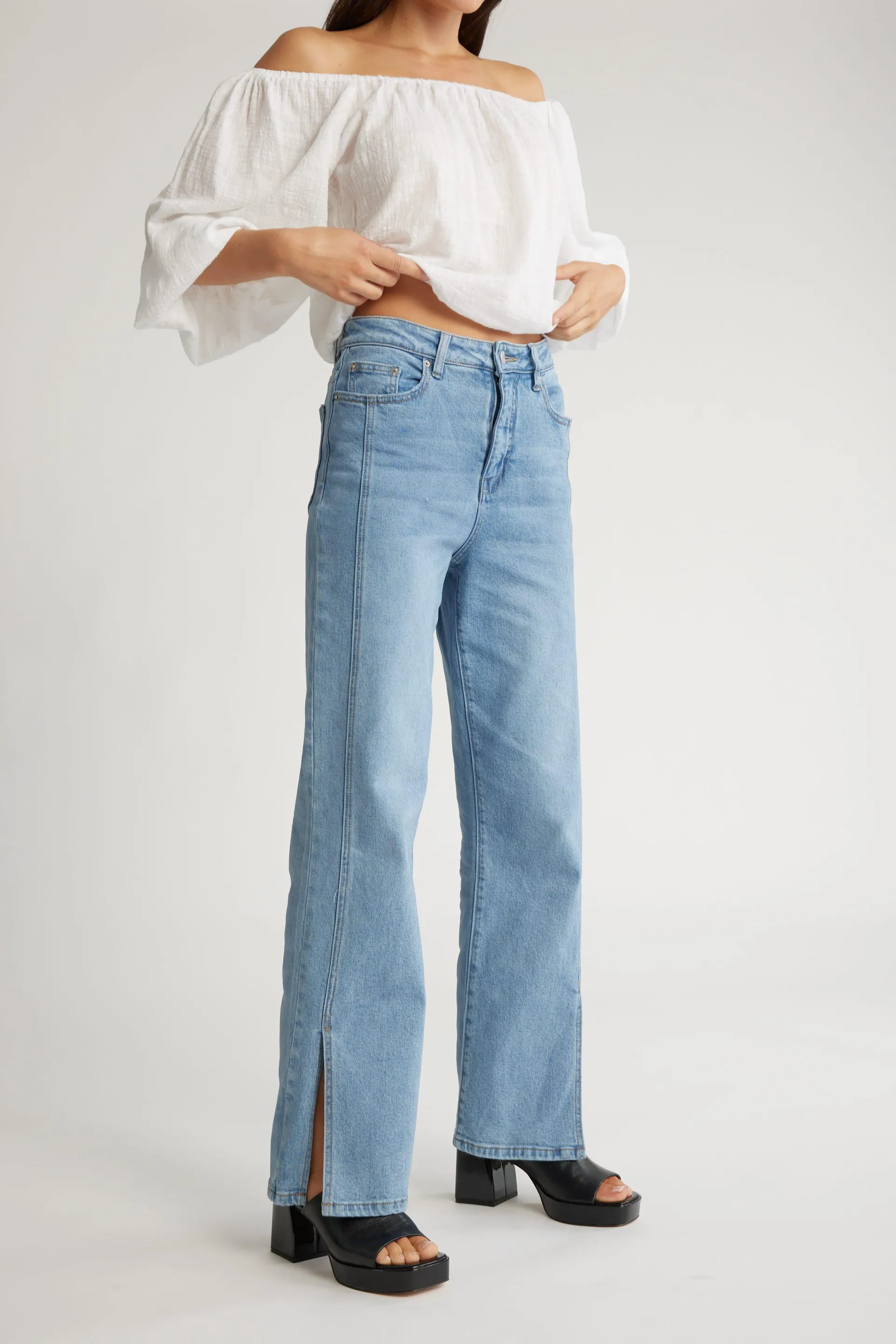 Cairo Split Hem Jean