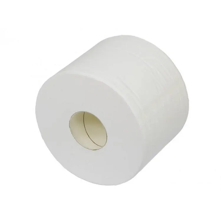 Soft White Toilet Paper Roll. 3-Ply JUMBO. 200mm x 128mm Sheets
