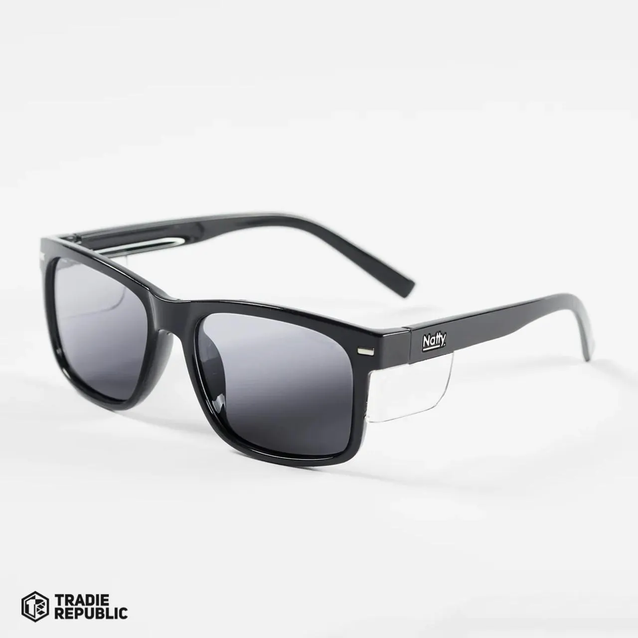 Natty Workwear Kenneth Black Photochromic Safety Glasses