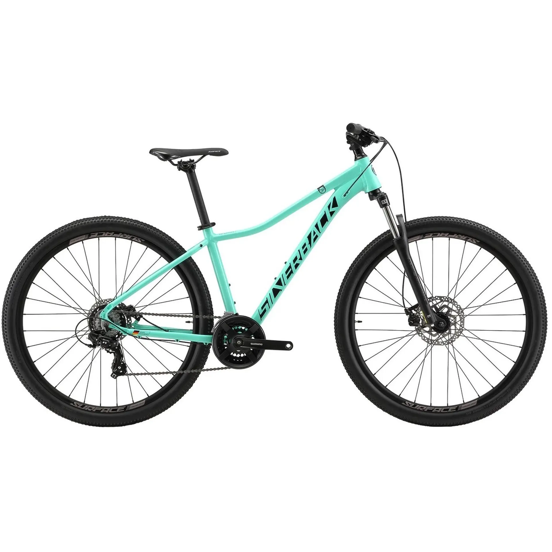 Silverback Series 7 Hardtail Mountain Bike Teal/Black