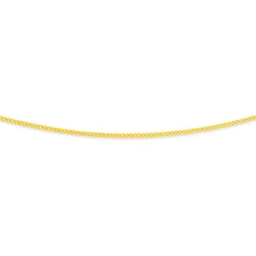 9ct Gold 45cm Solid Curb Chain