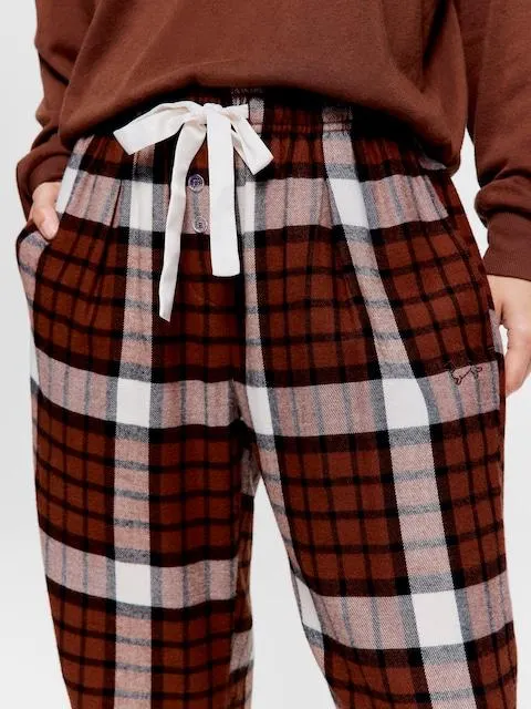 Choc Drape Bamboo Flannelette Pj Pant