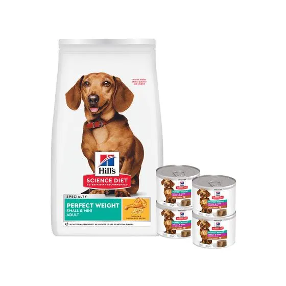 Hill's Hills Science Diet Small Dog Perfect Weight Wet & Dry Variety Bundl