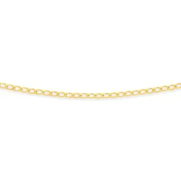 9ct Gold 27cm Solid Curb Anklet