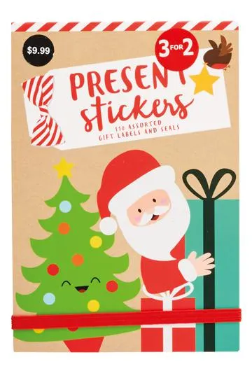 WHSmith Christmas Gift Labels Booklet Pack of 110