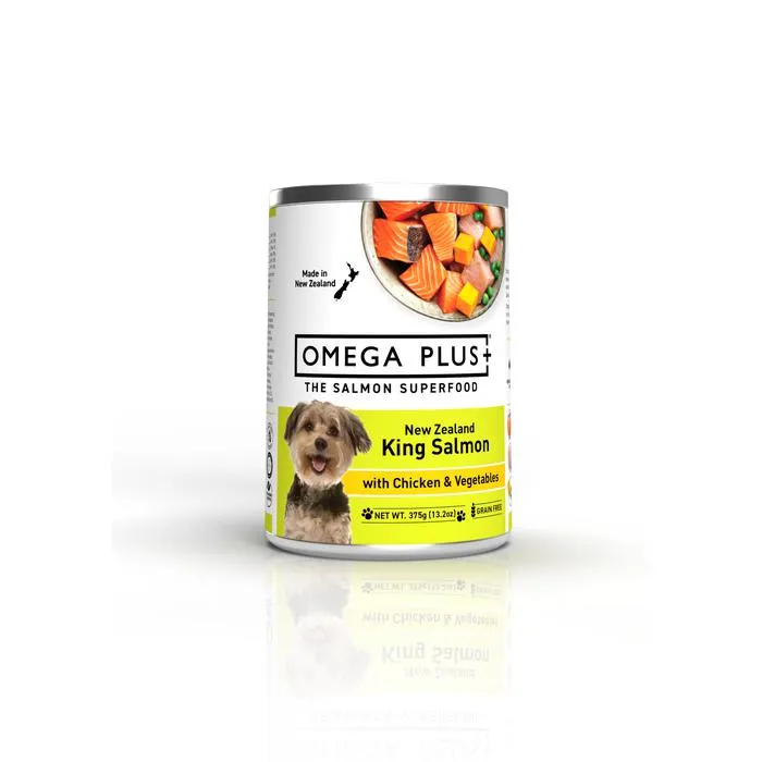 Omega Plus Wet Dog Salmon Chicken Vegetables 375g