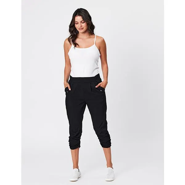 Ruched Leg Pants Black