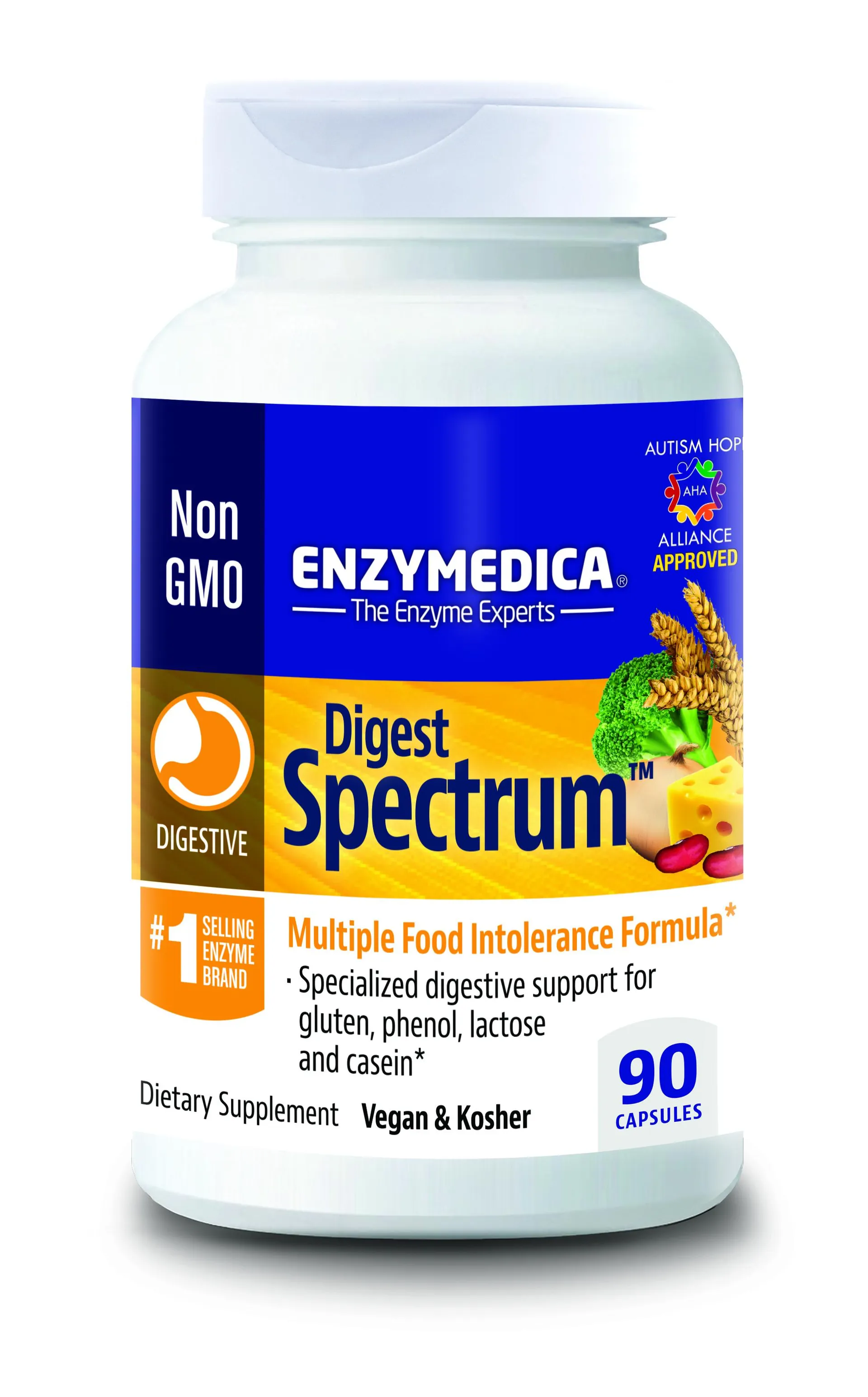 Enzymedica Digest Spectrum 90 Capsules + EXTRA 30 Caps Free (120 Total)