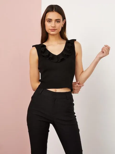 Sweetie Frill Neck Milano Top