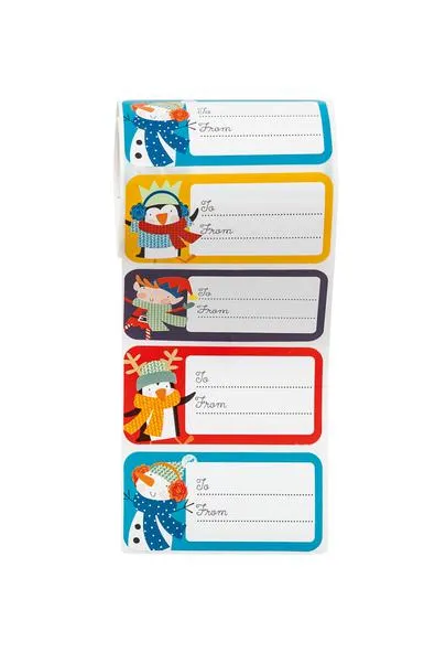 WHSmith Boxed Christmas Labels Pack of 50