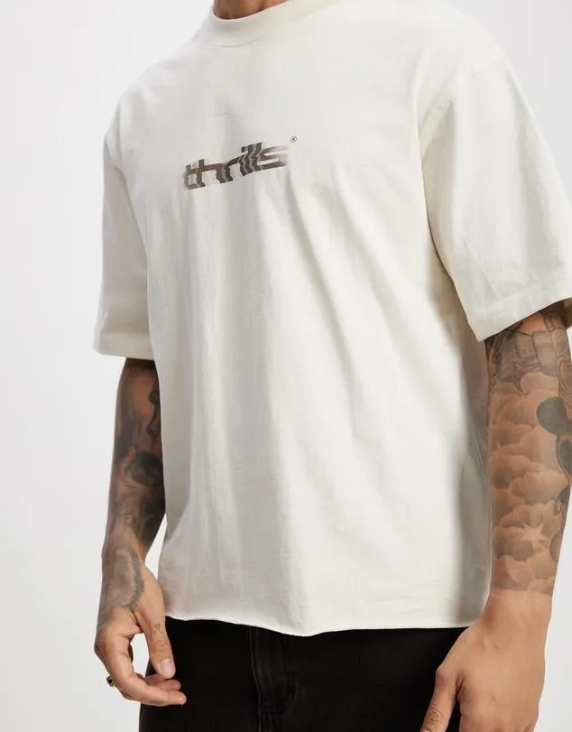 ICONIC EXCLUSIVE Metamorphic Daze Box Fit Oversize Short Raw Hem Tee