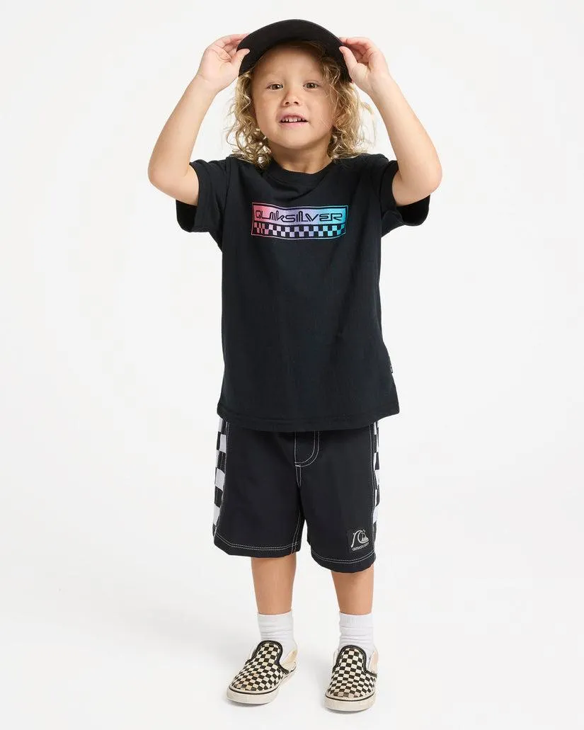 BOYS 2-7 OMNI CHECK T-SHIRT