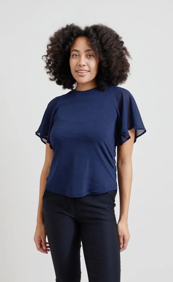 Knit Plain Raglan Top