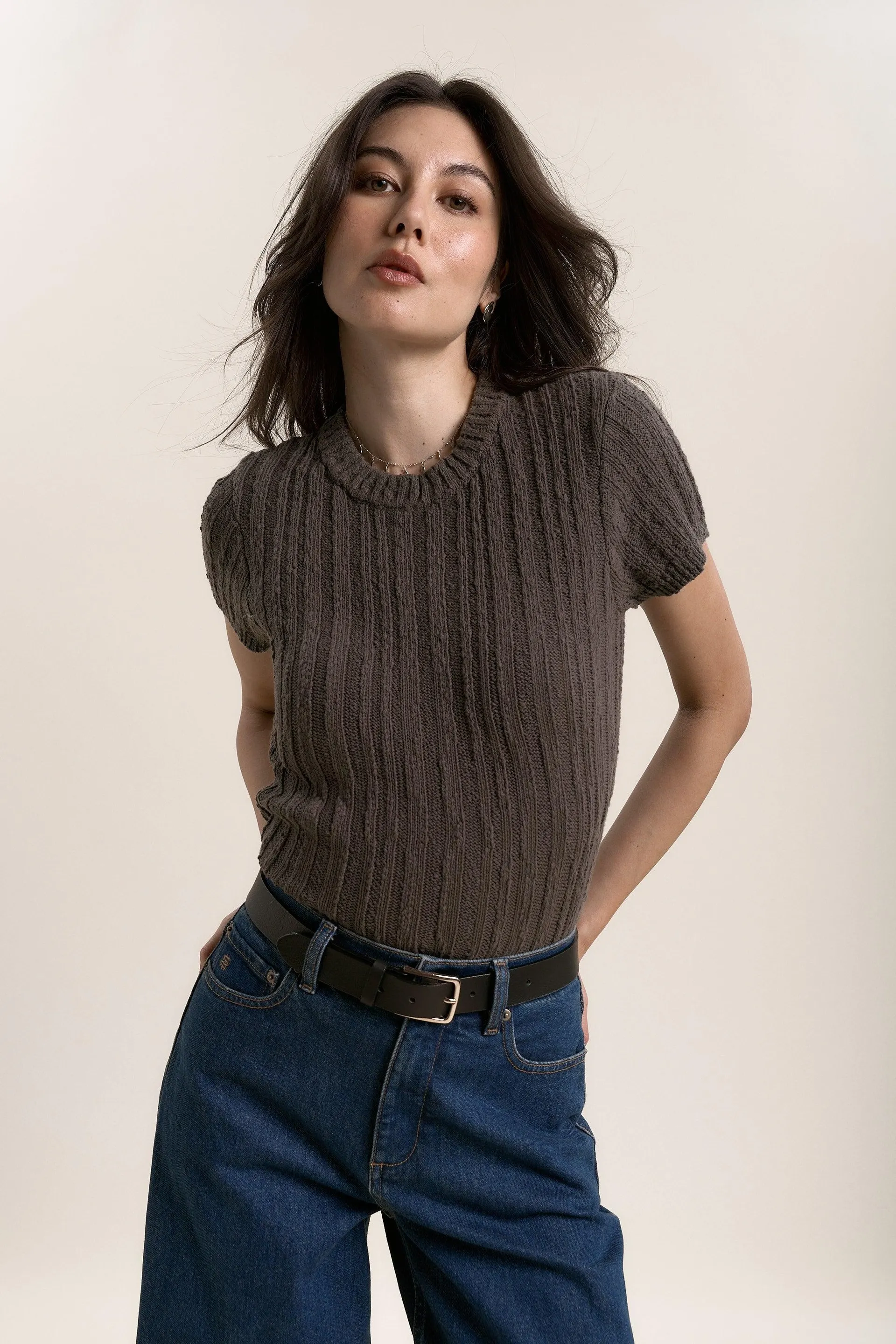 Charlie Textured Knit Tee