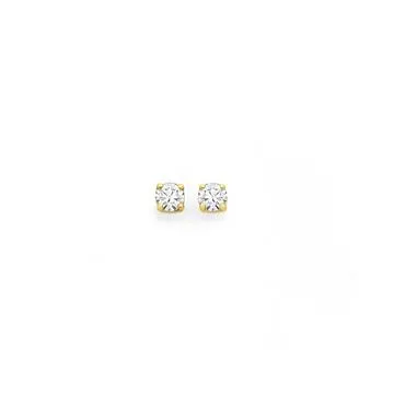 9ct Gold Diamond Studs 2=.10ct