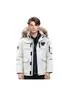 abbee White 3XL Winter Fur Hooded Down Jacket Stylish Lightweight Quilted Warm Puffer Coat