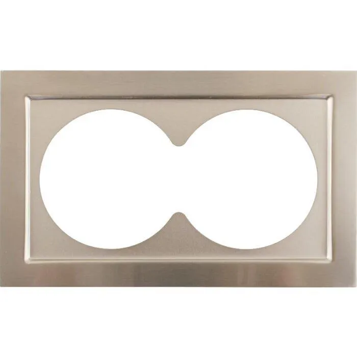 Junistar Lux Brushed Steel Twin Convertor Plate