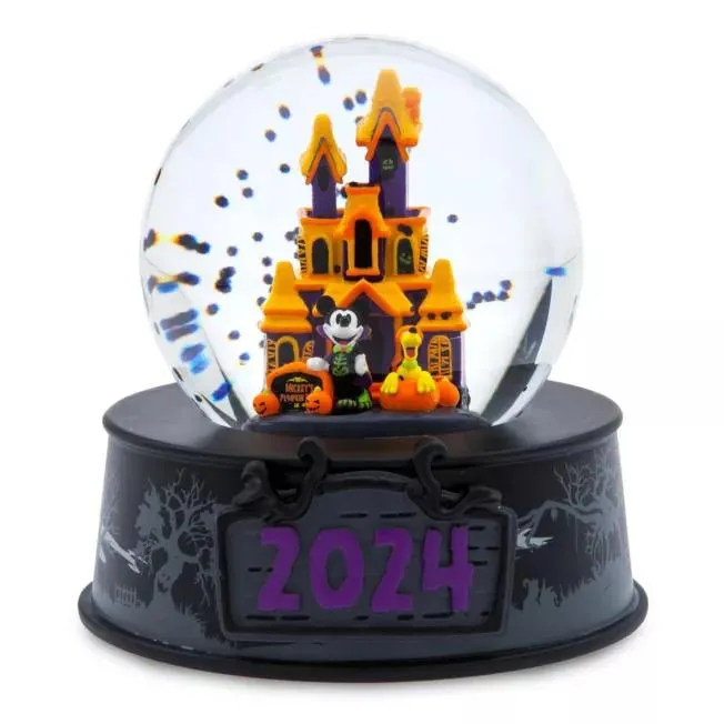 Mickey Mouse and Pluto Halloween 2024 Snow Globe