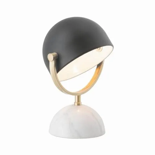 Ainsley Marble Base Table Lamp D:150mm, H: 305mm. Black