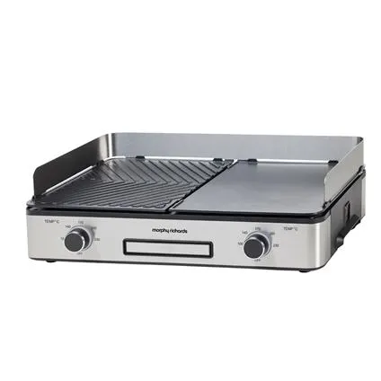 Morphy Richards Benchtop Electric BBQ Grill & Hotplate