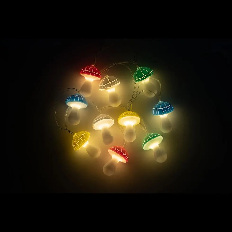 Solar Living Solar Mushroom String Light 10 LED