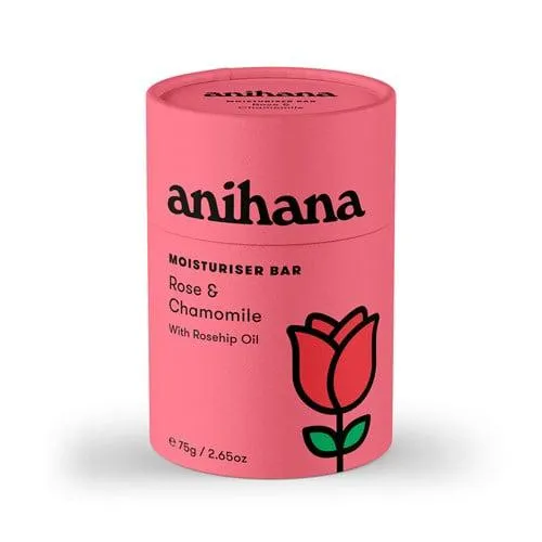 anihana Moisturiser Bar Rose & Chamomile With Rosehip Oil 75g