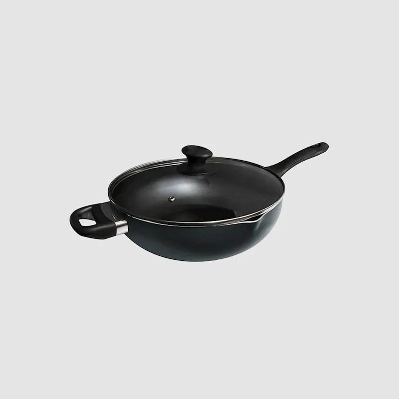 Zip Fusion Wok & Glass Lid Green 28cm