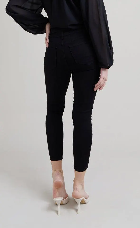 Black Button Fly Skinnys