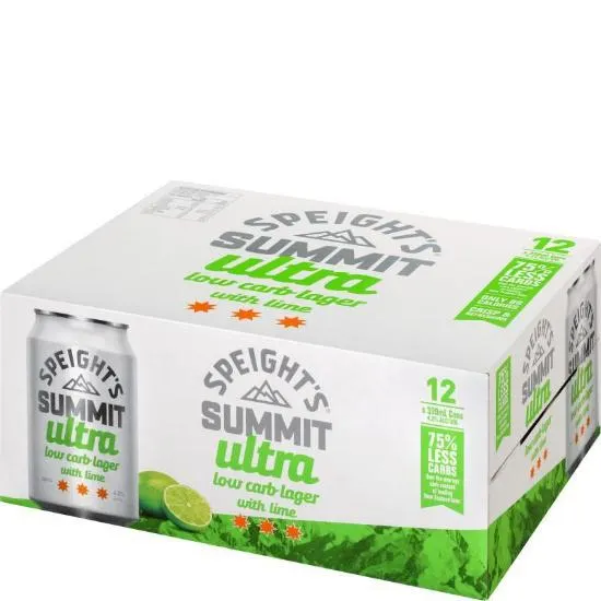 Speight's Summit Ultra Low Carb Lager Lime Cans 12x330ml