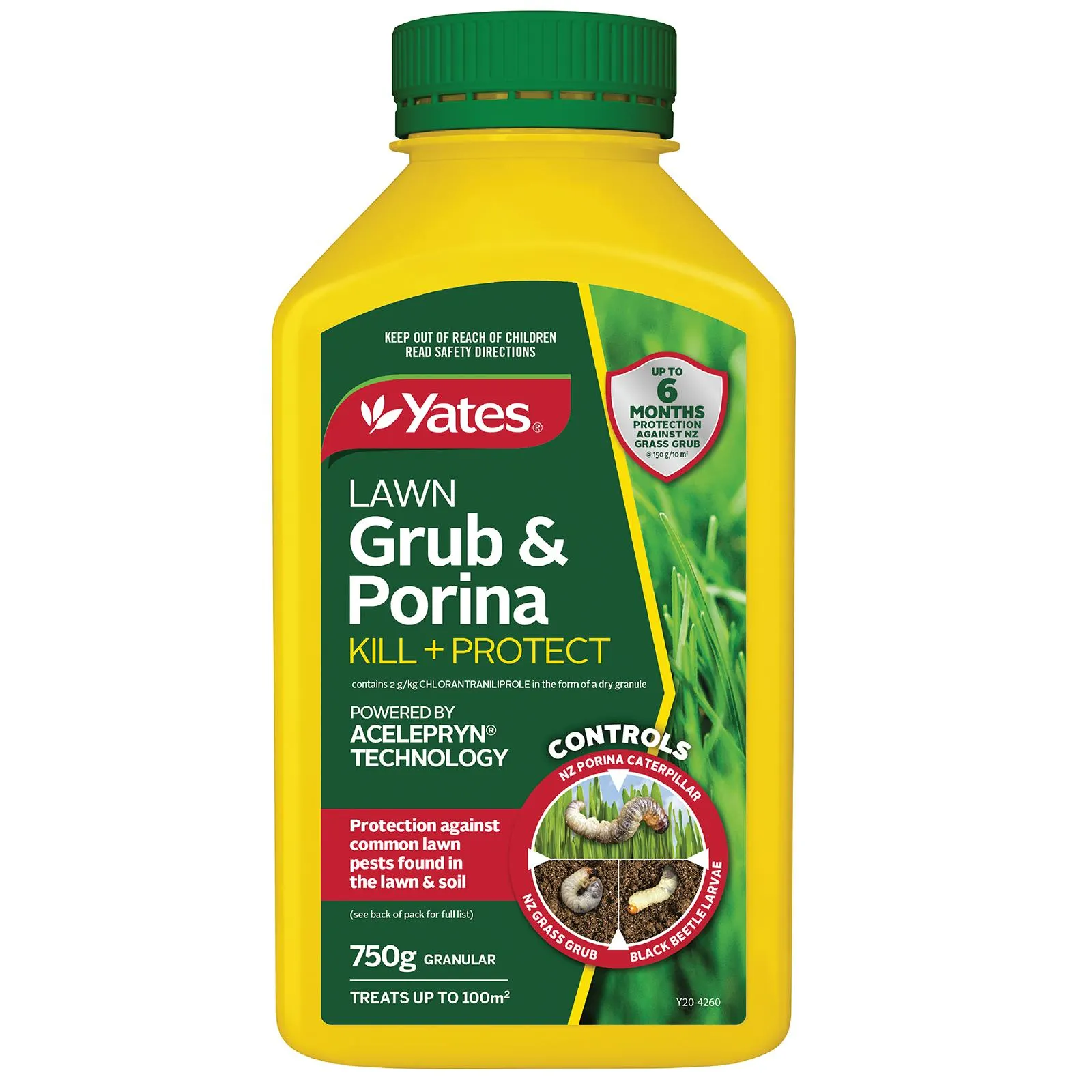 Yates Lawn Grub & Porina Kill + Protect - 750G