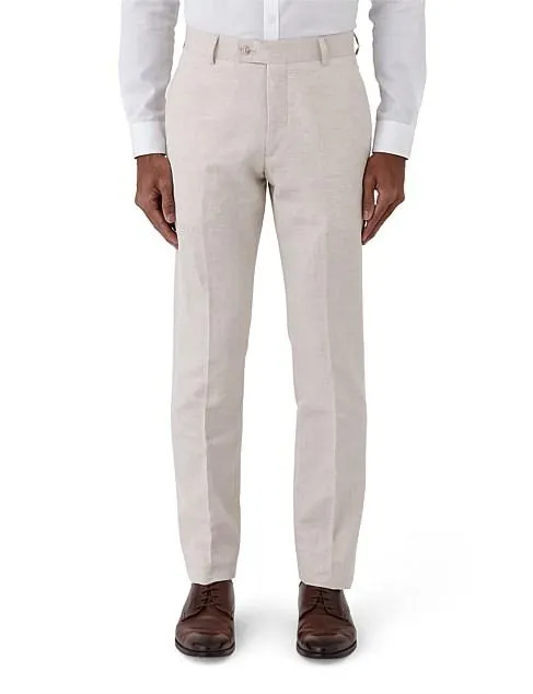 LINEN COTTON SLIM TROUSER