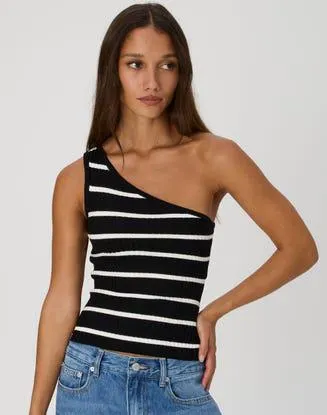 One Shoulder Split Side Knit Top