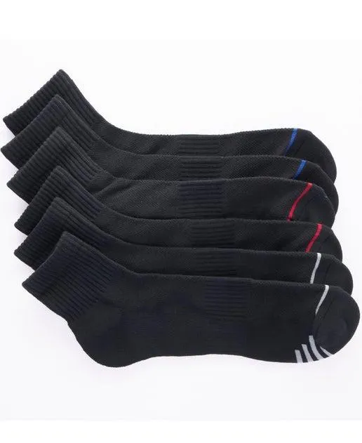 Men's 3 Pack Elite Sport Qtr Crew Sock