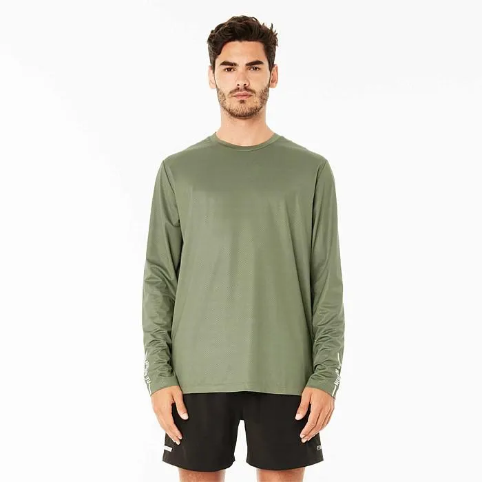 Adrenalin Long Sleeve Tee In Khaki