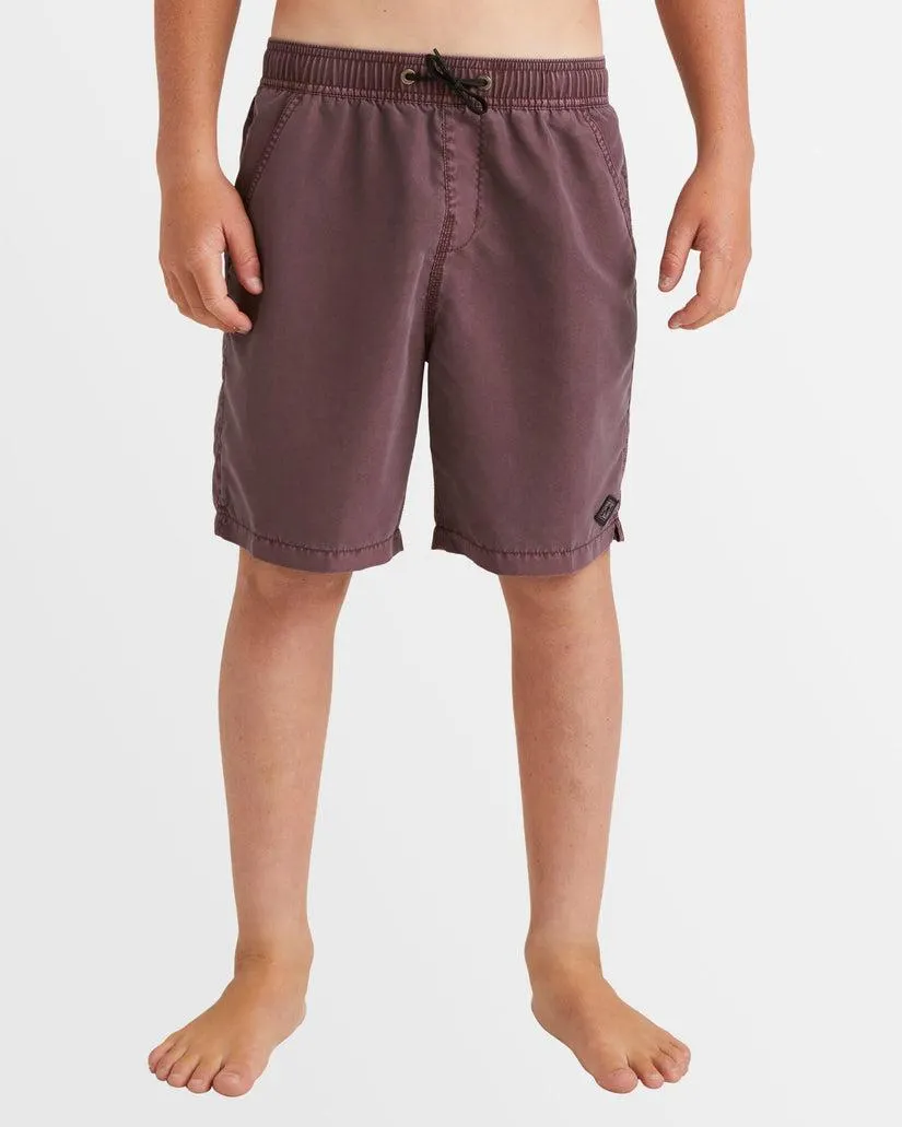 BOYS 8-16 ALL DAY OVERDYE LAYBACK 16" BOARDSHORTS