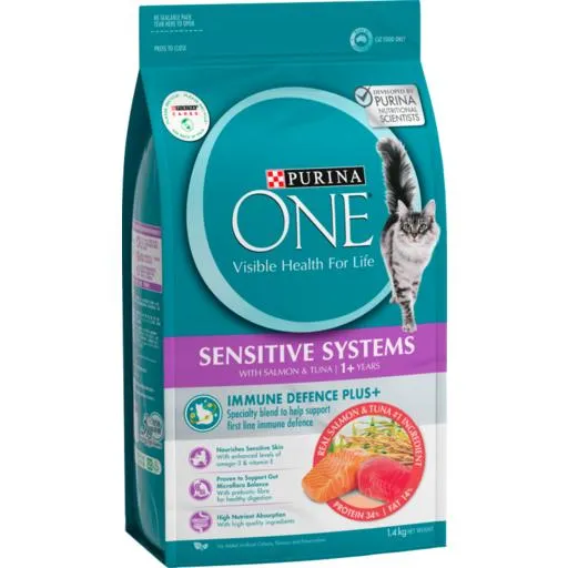 Purina One Adult Pet Food Dry Sensitive Salmon & Tuna
