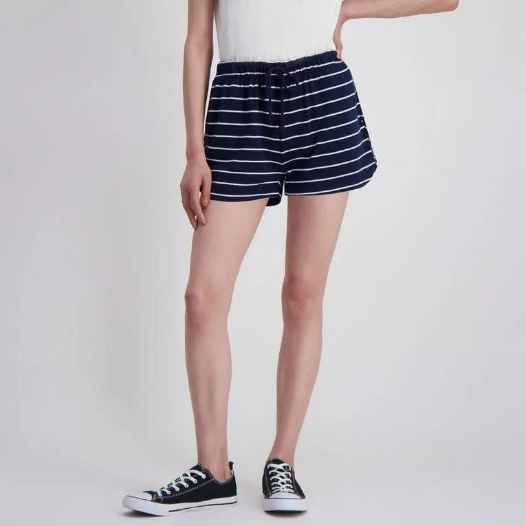 H&H Women's Striped Runner Shorts
