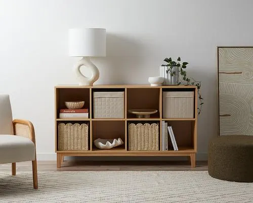 Watson 8 Cube Storage Unit - Natural