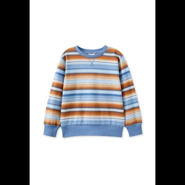 Milky Ombre Stripe Fleece Sweat