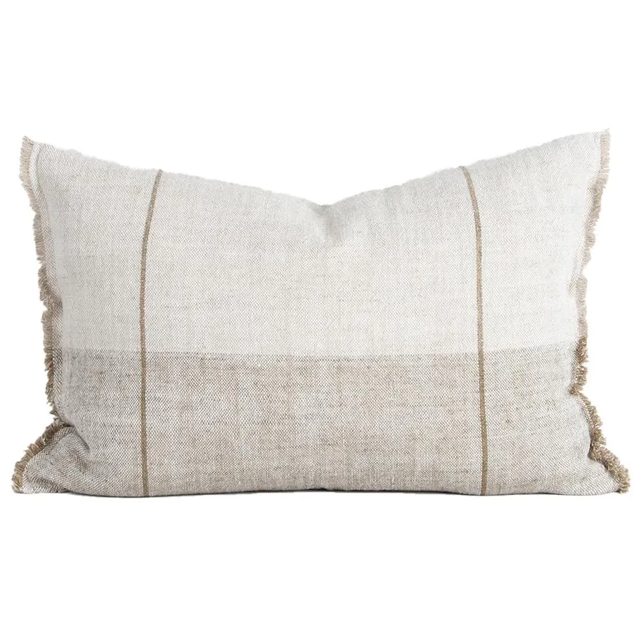 Oliver linen cushion cover sand 40 x 60cm