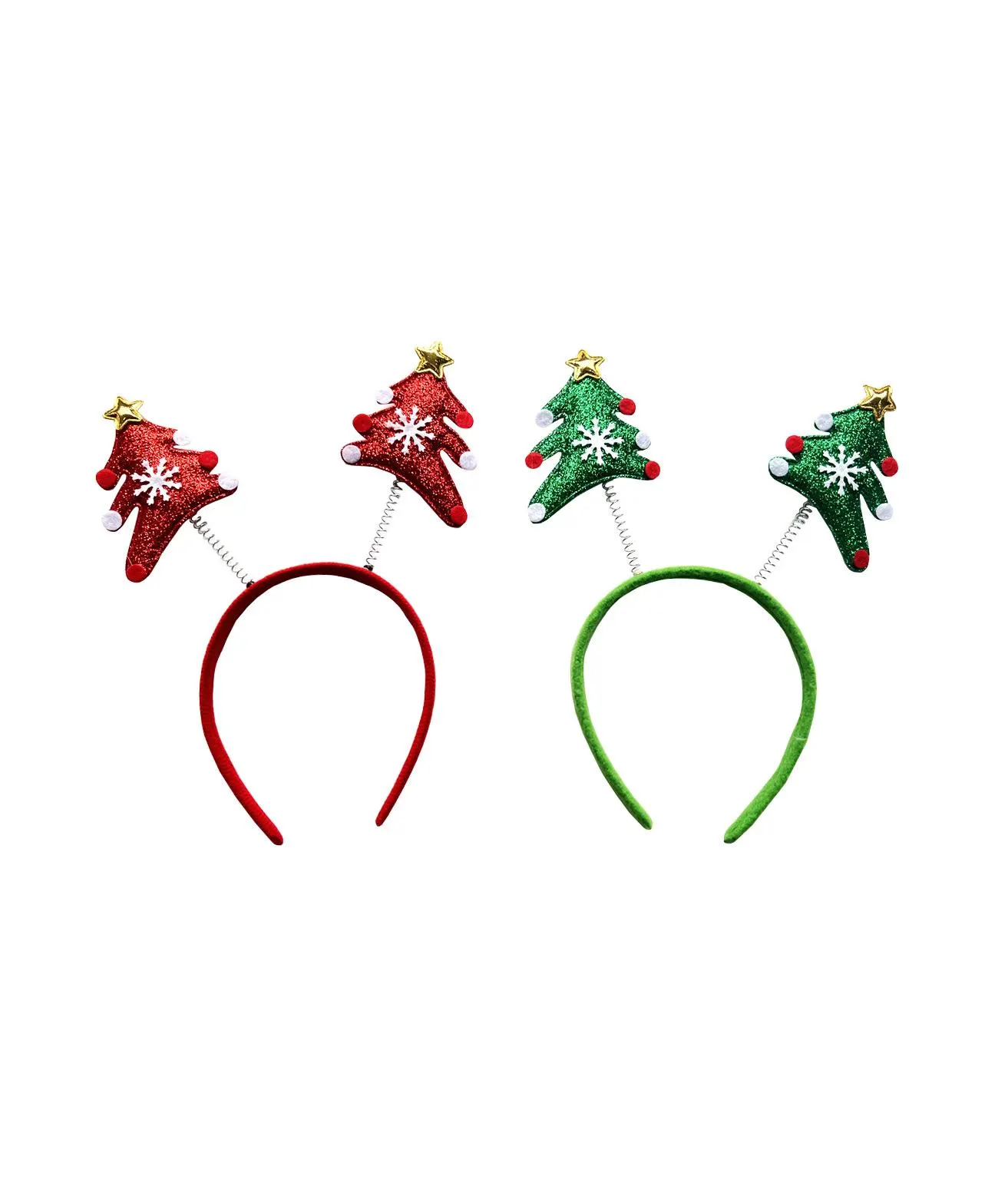 Red / Green Christmas Tree Headband Assorted
