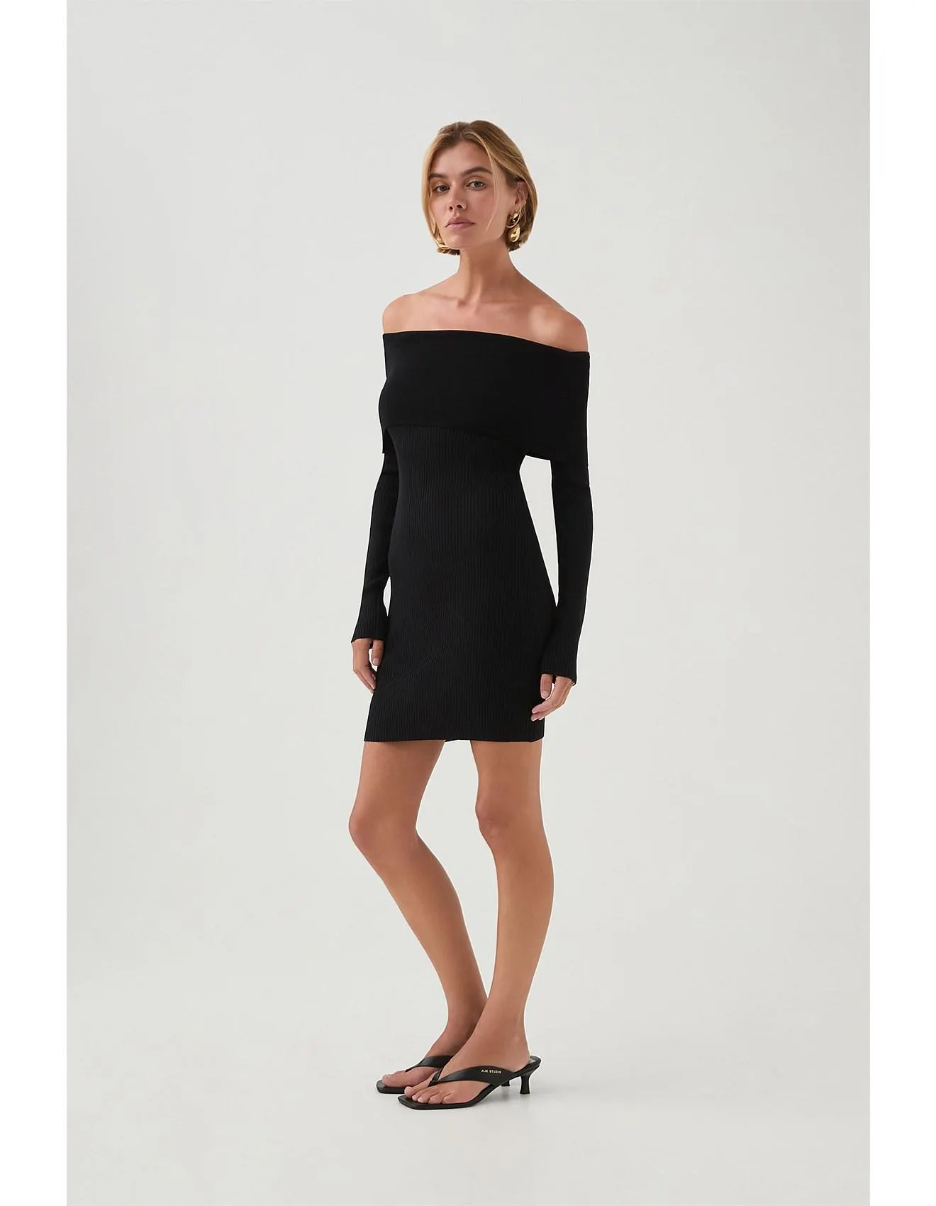 Deia Off Shoulder Long Sleeve Dress