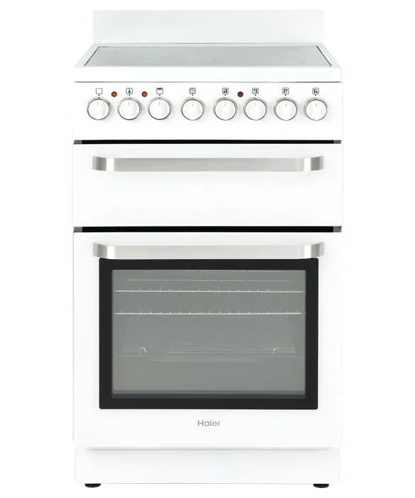 Haier 54cm White Ceramic Electric Freestanding Cooker