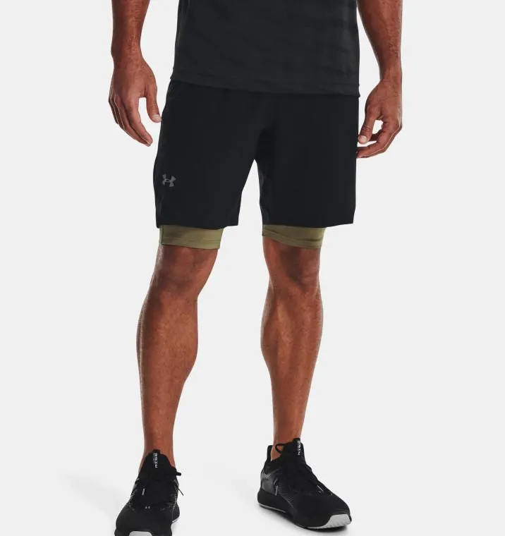 Under Armour® Mens Vanish Woven Shorts 8" Black/Pitch Grey