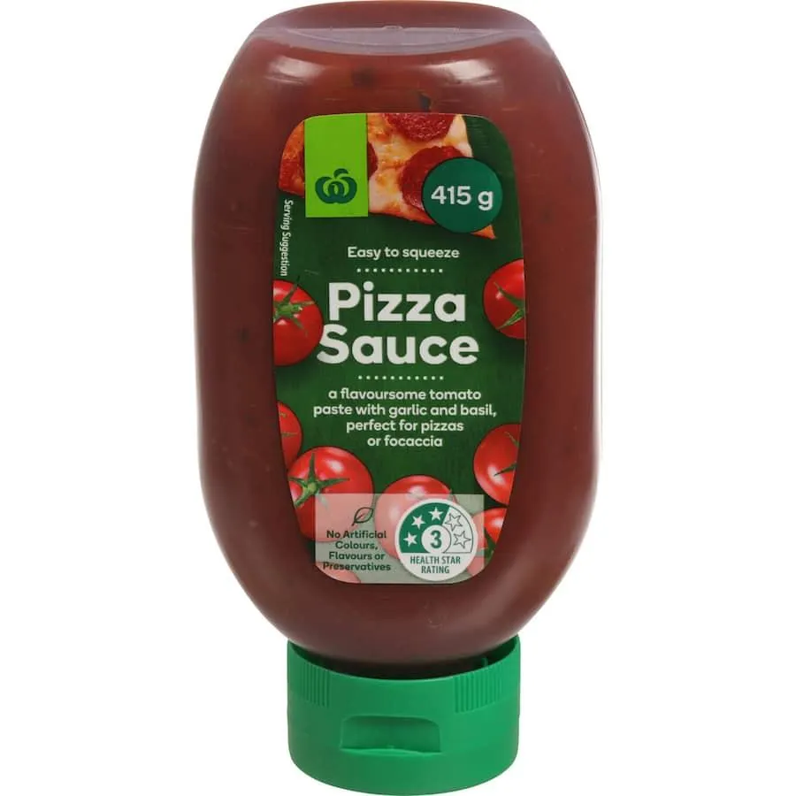 Woolworths Pizza Sauce Garlic & Basil