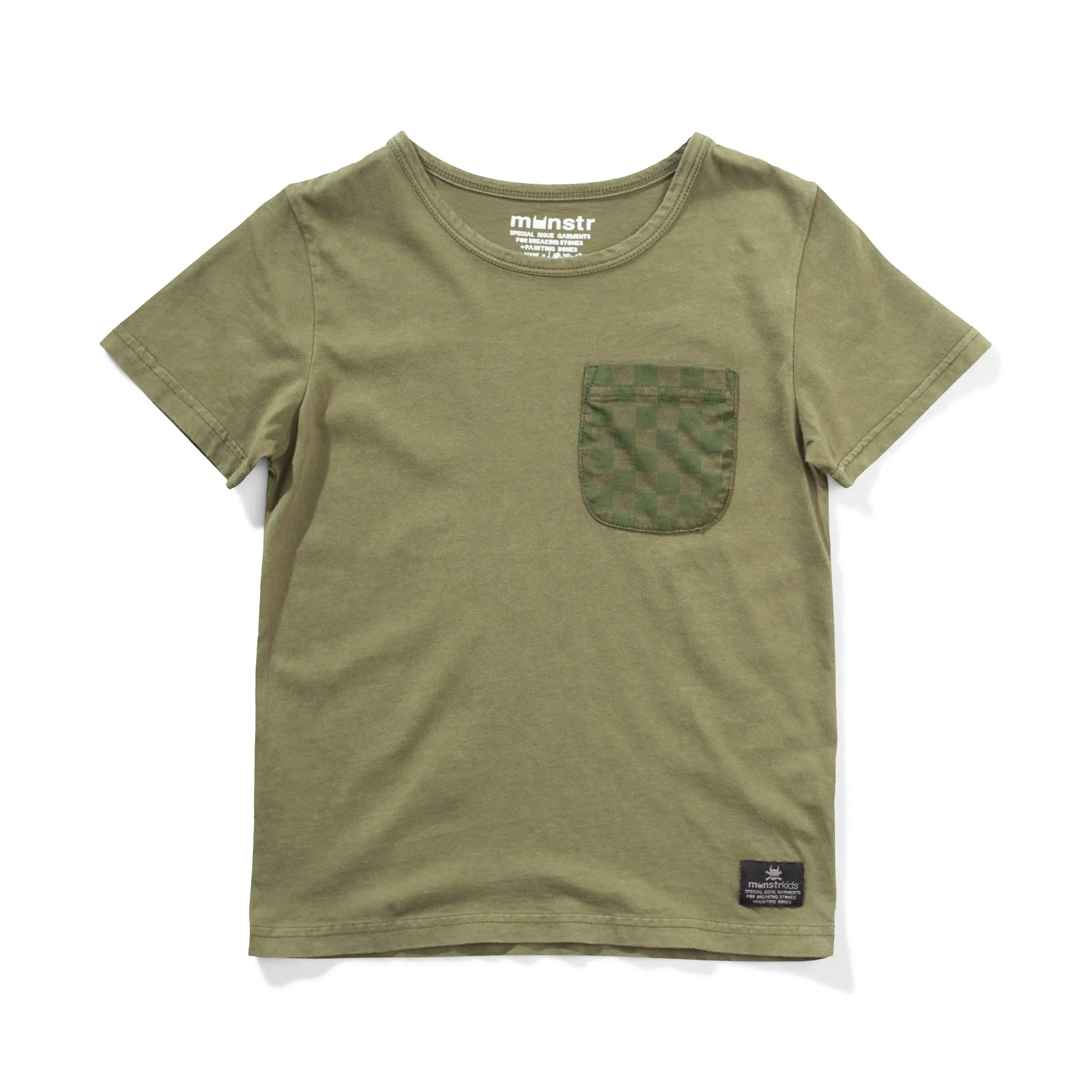 MUNSTER Pocket Check Short Sleeve Tee