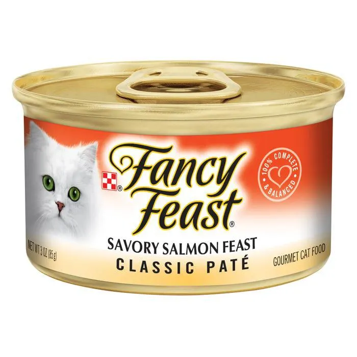 Fancy Feast Classic Savoury Salmon Feast Cat Food 85g