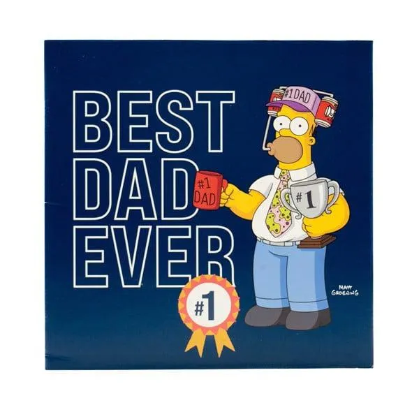 The Simpsons - Best Dad Ever Father's Day Greeting Card