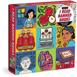Mudpuppy I Read Banned Books 500 Piece Family Puzzle