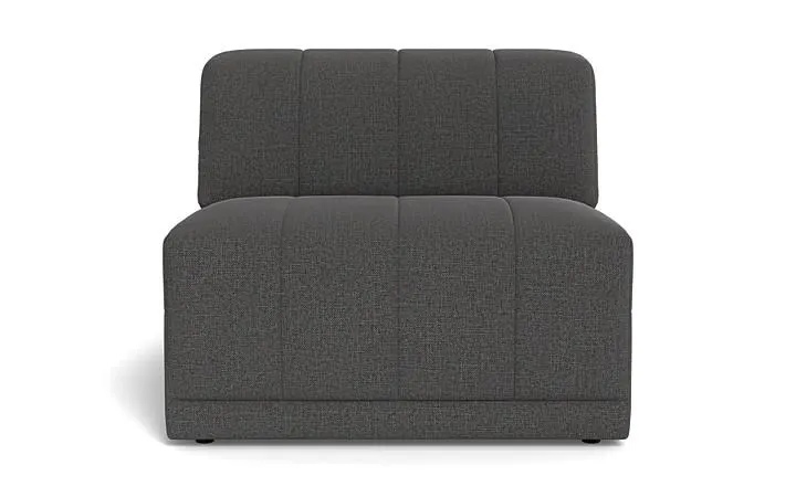 Halston Modular Armless Chair in Fabric